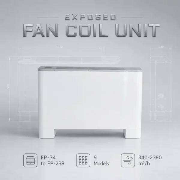 Fan Coil Unit, Wall, HVAC - view 2
