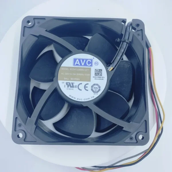 Fan, EC-12038, 120x120x38mm, 110VAC-240VAC, 3900rpm - view 3