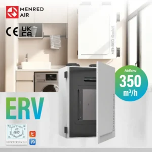 Fan, HEPA, Wall, ERV, 350m3/h
