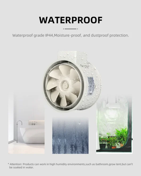 Fan, Inline, 220~240V, 198m³ - view 5