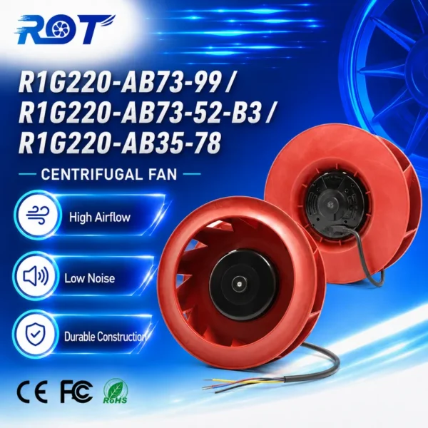 Fan, R1G220-AB35-78, 48V, 100W, 2.4A