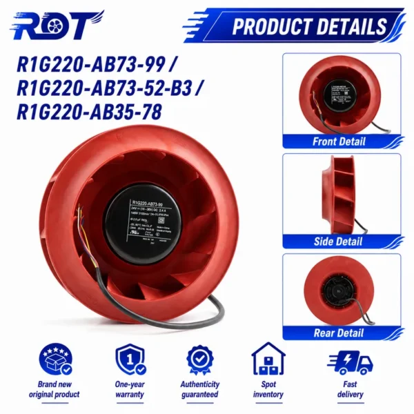 Fan, R1G220-AB35-78, 48V, 100W, 2.4A - view 5