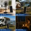 Fan, Solar, 3-Speed, 36000mAh - view 4