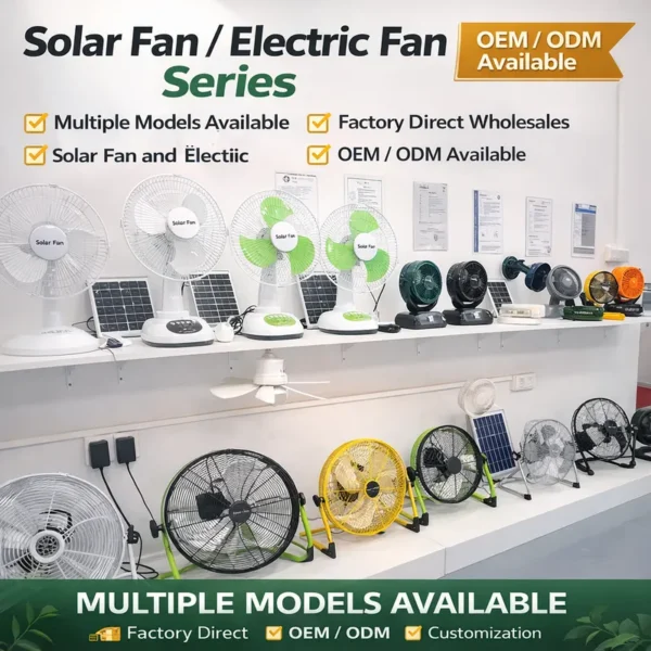 Fan, Solar, 3-Speed, 36000mAh - view 5