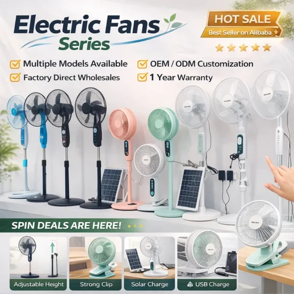Fan, Solar, 3-Speed, 36000mAh - view 6