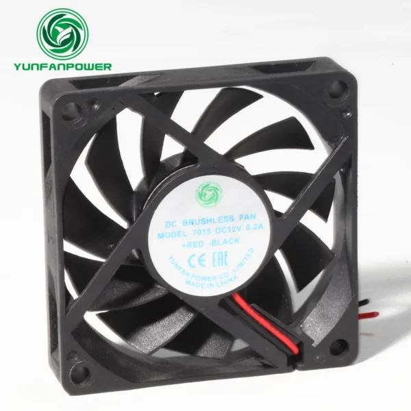 Fan, YUNFANPOWER, 7015, 70x70x15mm, Brushless - view 2