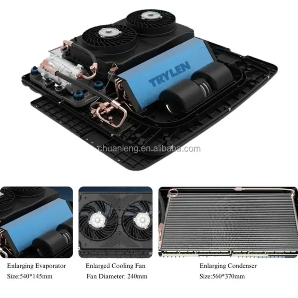 Fast Cooling Double Fan, TRYLEN, 2000-2400W - view 3