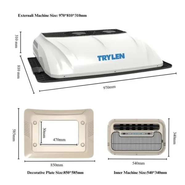 Fast Cooling Double Fan, TRYLEN, 2000-2400W - view 4