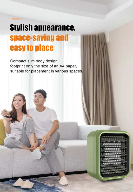 Fast Heating Desktop Fan, AFY, PTC, 800W - view 5