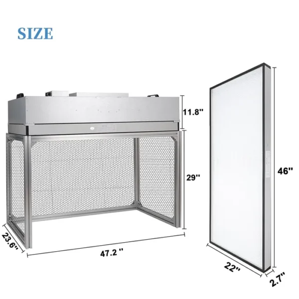 Ffu Fan, Portable, 220, Stainless Steel 304 - view 2