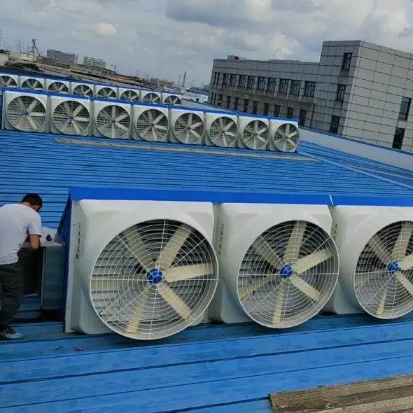 Fiber Glass Roof Fan, HaWai1460mm, 146*146*58cm, 380V, Wall - view 3