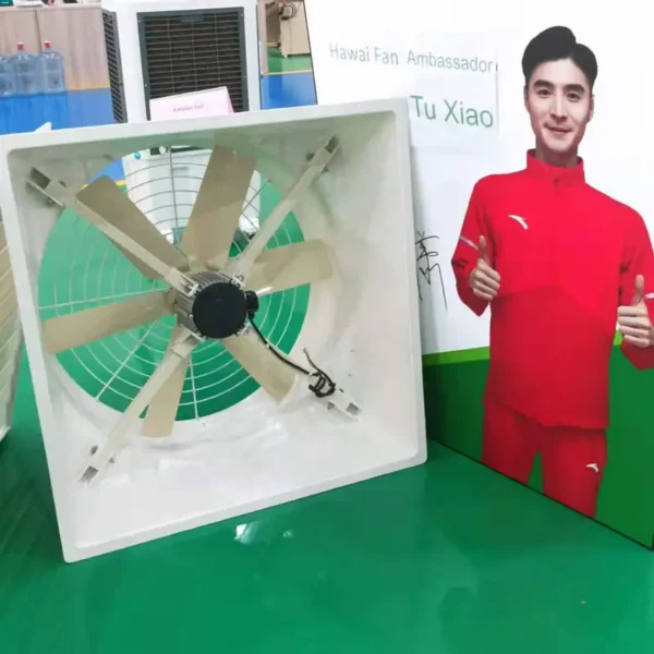 Fiber Glass Roof Fan, HaWai1460mm, 146*146*58cm, 380V, Wall - view 4
