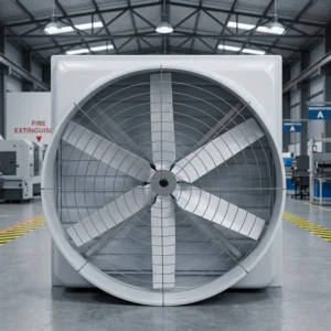 Fiberglass Electric Exhaust Fan, SMC, FRP, Wall, Axial