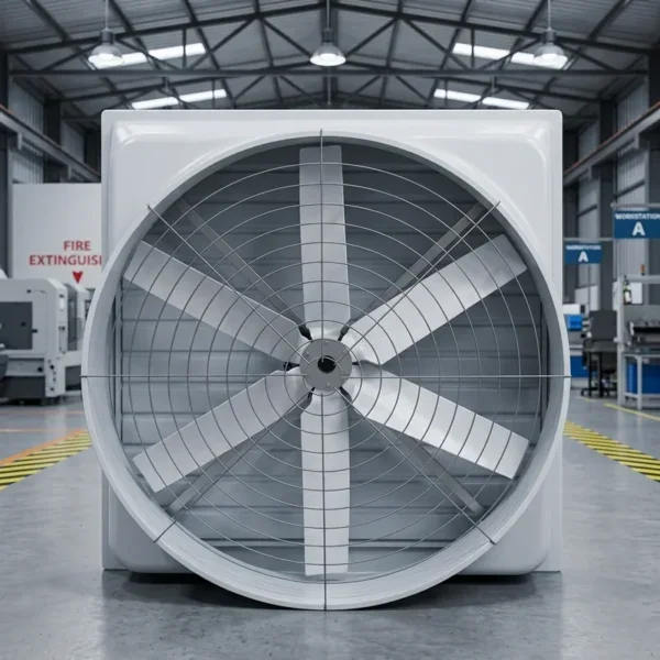 Fiberglass Electric Exhaust Fan, SMC, FRP, Wall, Axial