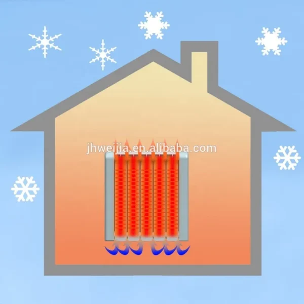 Filled Aluminum Room Heater, Wall, 1500 W - view 6