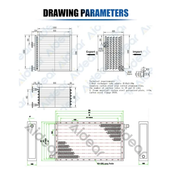 Finned Tube Heat Exchanger, 380V-440V, Steel Aluminium - view 4