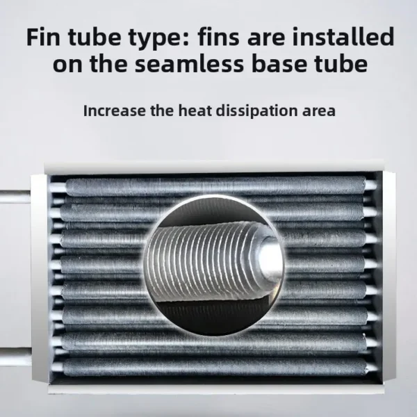 Finned Tube Heat Exchanger, Aluminum, Stainless, Steel - view 3
