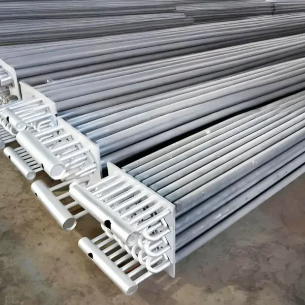 Finned Tube Heat Exchanger, Stainless, Steel