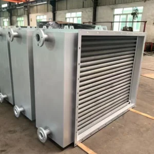 Finned Tube Heat Exchanger, Steel, 220 V, Carbon Steel