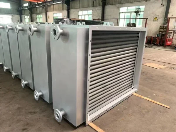 Finned Tube Heat Exchanger, Steel, 220 V, Carbon Steel