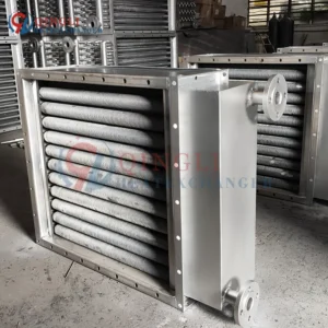 Finned Water Air Heater, Stainless, Steel