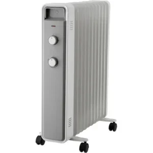 Fins Oil Filled Heater, Portable, 220-240V, Electric