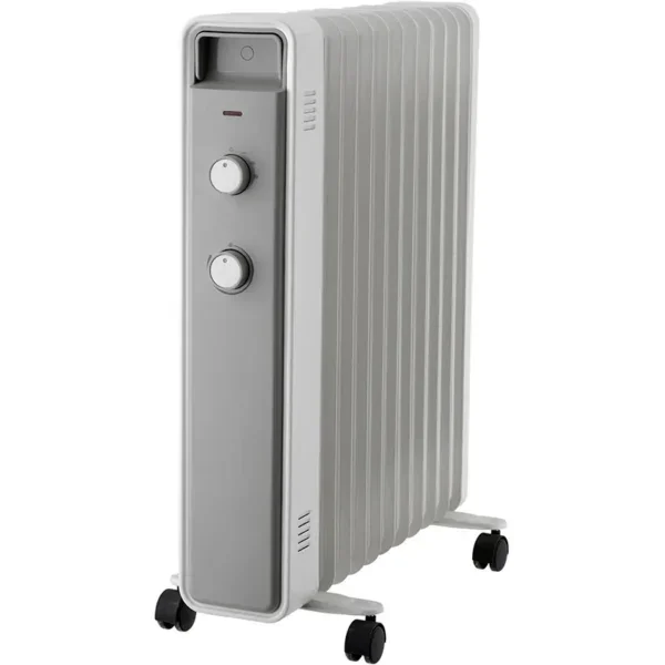 Fins Oil Filled Heater, Portable, 220-240V, Electric