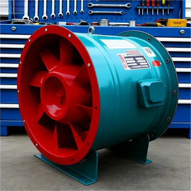 Fire Smoke Exhaust Fan, HTF-I-10, 11KW - view 6