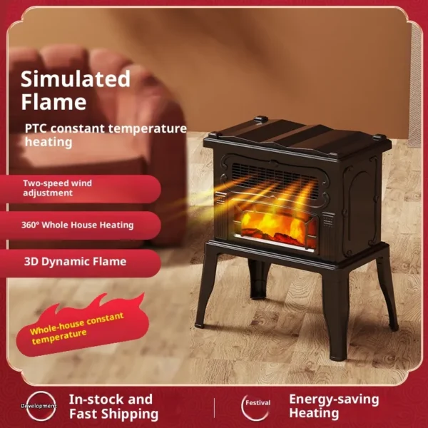 Fireplace, 2000 W, Plastic - view 4