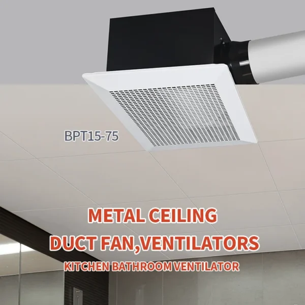 Fireproof Ceiling Exhaust Fan, Centrifugal, 220 V, Metal - view 3