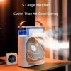 Five-hole Spray Humidifying Fan, Portable, ABS, USB - view 3