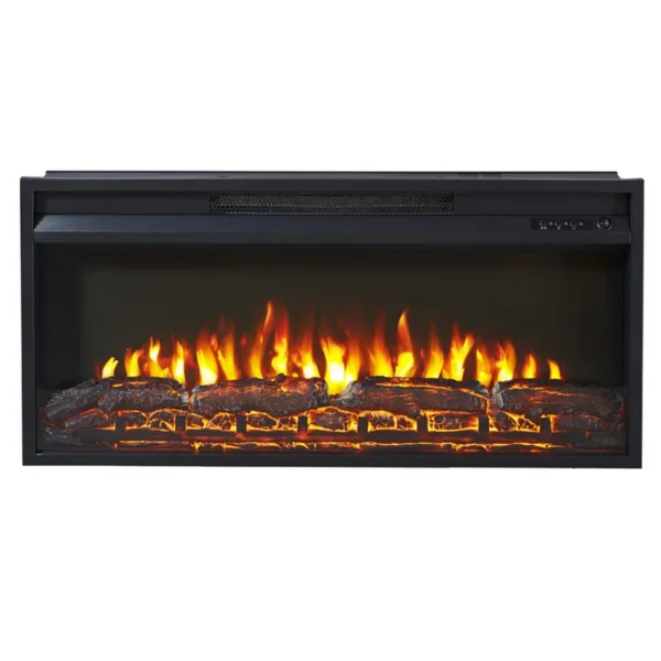 Flame Electric Insert Fireplace, 230V, 2000W - view 2