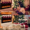 Flame Electric Linear Fireplace, Wall, 110-220, 750 - view 2