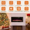 Flame Electric Linear Fireplace, Wall, 110-220, 750 - view 4