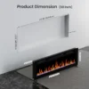 Flame Electric Wall Fireplace, 50", 1500w, 12-Hour - view 6