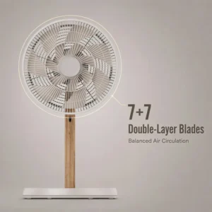 Floor Fan, Portable, 12", 120°, 8-Speed