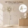 Floor Fan, Portable, 12", 120°, 8-Speed - view 2