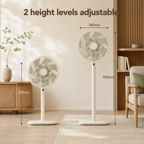 Floor Fan, Portable, 12", 120°, 8-Speed - view 3