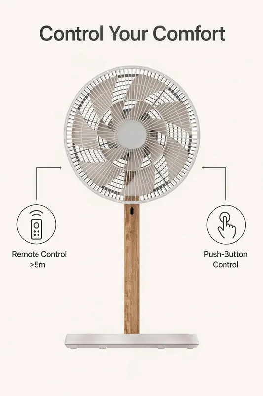 Floor Fan, Portable, 12", 120°, 8-Speed - view 4