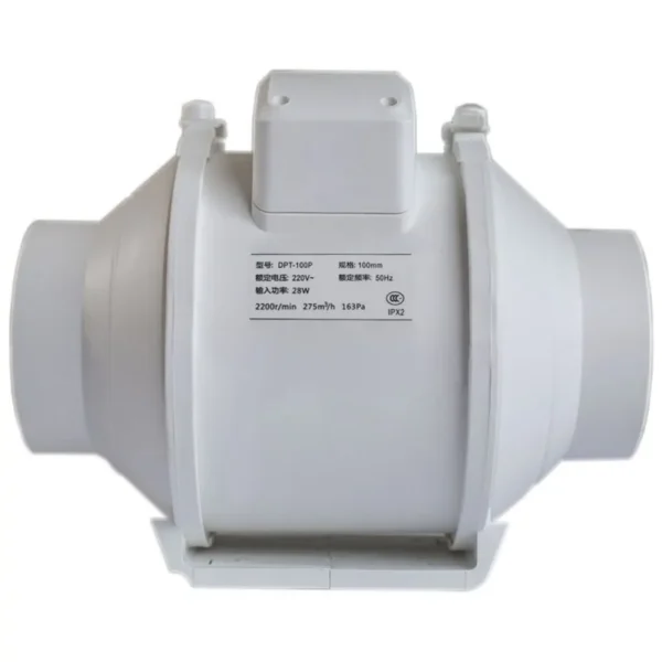 Flow Booster Pipe Fan, Inline, 690-840m3, ABS Plastic - view 3