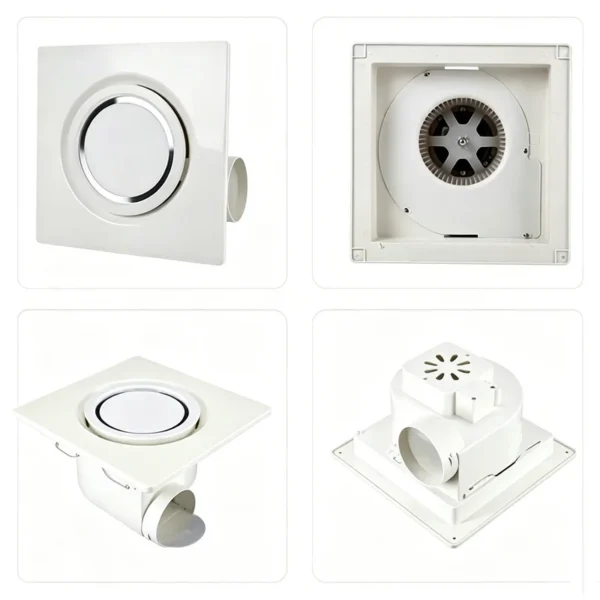 Flow Duct Exhaust Fan, 12-Inch, Axial, LED, 45W - view 3