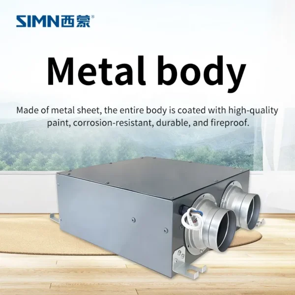 Flow Duct Ventilation Fan, HVAC, 220V, Stainless, Steel - view 3