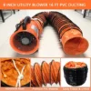 Flow Exhaust Ventilation Fan, Portable, Axial, 10M - view 3