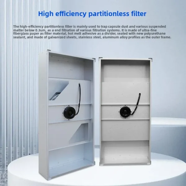 Flow Hood Hepa Filter, 110v, 120v, 99.99%, 2x2 - view 3