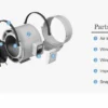 Flow In-line Duct Fan, ABS, 220 V, 20-1250W - view 2