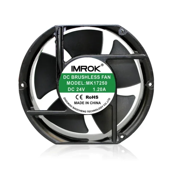 Flow Industrial Exhaust Fan, 17250, Axial, 172mm, 24v
