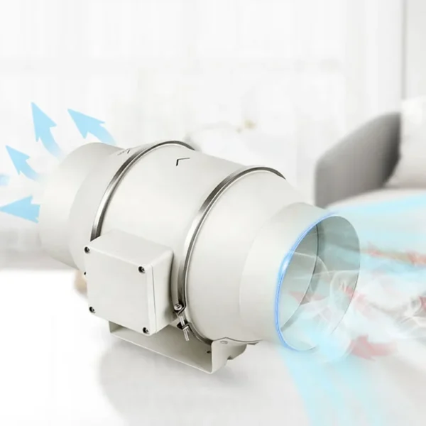 Flow Inline Air Fan, 220V~230V, Corded Electric