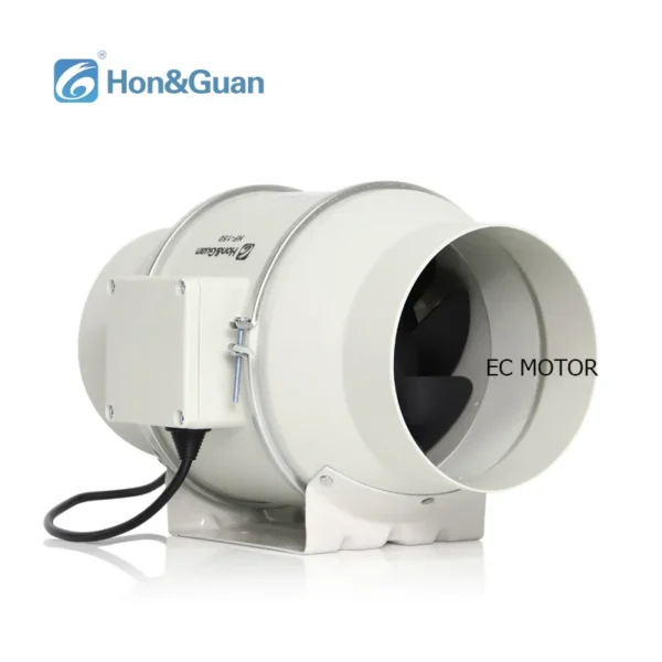 Flow Pwm Inline Fan, Centrifugal, 100-240V, Plastic