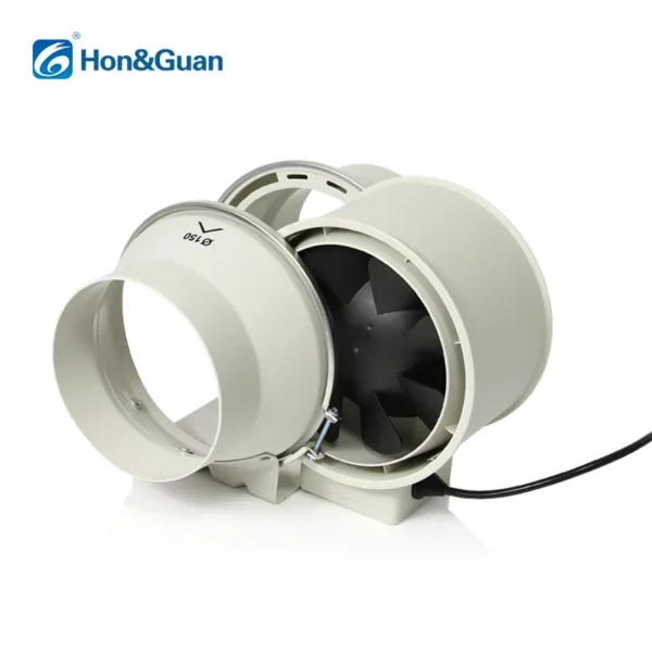 Flow Pwm Inline Fan, Centrifugal, 100-240V, Plastic - view 2