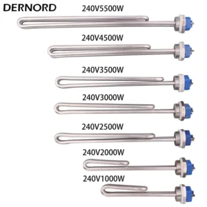 Fold Back Immersion Heater, 240V, 6.5KW